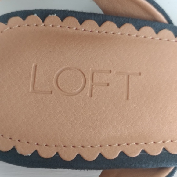 Loft Faux Suede Slingback Flats 9.5 - Picture 3 of 12
